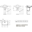 Lavabo I.LIFE B T460601 Ideal Standard 65 x 48 cm bianco lucido