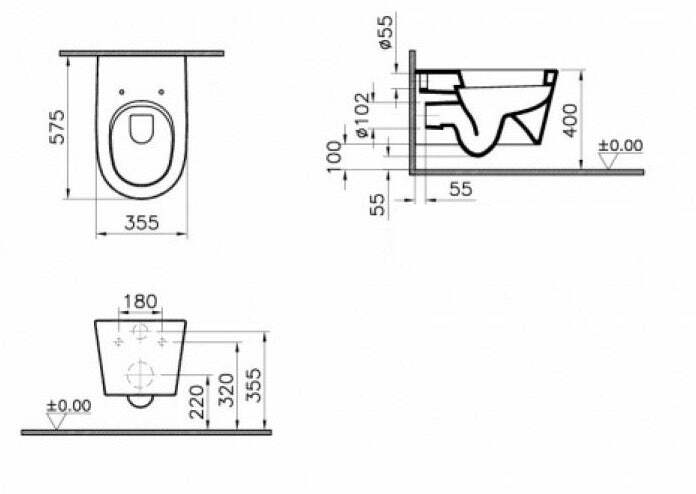 Vitra Nest vaso sospeso ceramica bianco