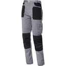 ISSALINE Stretch pantaloni grigio/nero