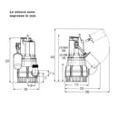 Dab NOVA 600 MA 40th pompa sommergibile con galleggiante 0,5 kW 1"1/4 cavo 10 m