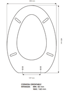 Colbam sedile compatibile con Scala - Spazio - bianco