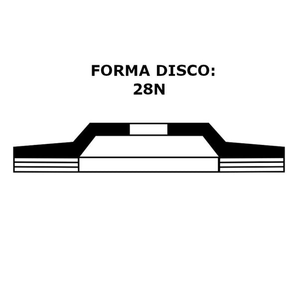 Disco lamellare Tyrolit STANDARD C120U-B 115 mm Grana 120 per pietra