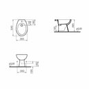 Vitra Normus bidet a pavimento ceramica bianco