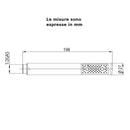 Doccetta Zen B00250 Bossini monogetto cromo