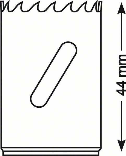 Bosch Sega a tazza bimetallica HSS per adattatore standard 16 mm (5/8")