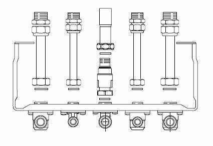 Bosch-Junkers piastra di allacciamento attacchi orizzontali Accessorio 893/12