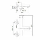 Paffoni Elle-Effe miscelatore vasca/doccia supporto a muro cromo