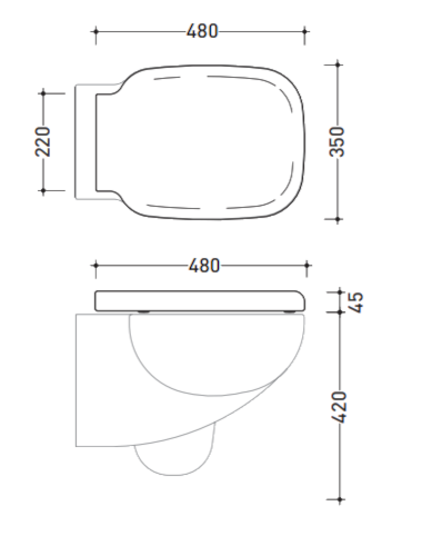 Ceramica Flaminia Sprint sedile avvolgente chiusura rallentata - bianco