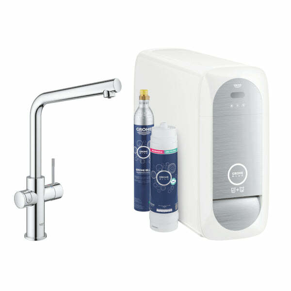 Grohe Blue Home starter kit miscelatore L, refrigeratore, filtro Mg+Zn