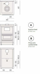 Cadel Kook 60 4.0 cucina a legna ventilata