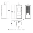 Stufa a legna Manila Superior 6 KW
