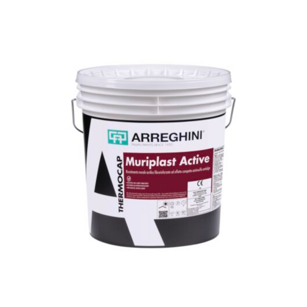 Rivestimento murale MURIPLAST ACTIVE 1200 Cap Arreghini bianco 25 kg
