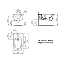 Bidet sospeso monoforo Blend Curve T375001 Ideal Standard