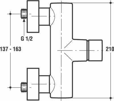 Ideal Standard CERAMIX STYLE A3653AA miscelatore doccia esterno