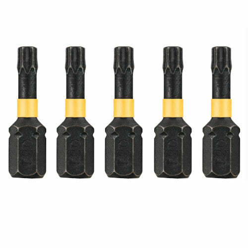 DeWalt 5 Inserti Impact Torsion T20 - lunghezza 25 mm