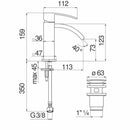 Nobili Ray miscelatore lavabo monocomando cromato