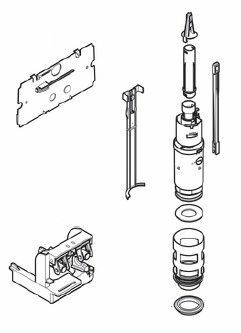 Geberit Twico kit di sostituzione per cassette art. 110.700 e 110.750