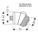 Doccia laterale Aktiva 28451000 Hansgrohe 2 getti