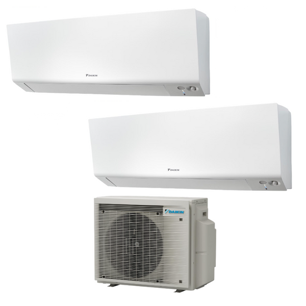 Daikin climatizzatore Dualsplit Perfera Wall 12.000 + 17.000 BTU 2MXM50A con FTXM35R e FTXM50R