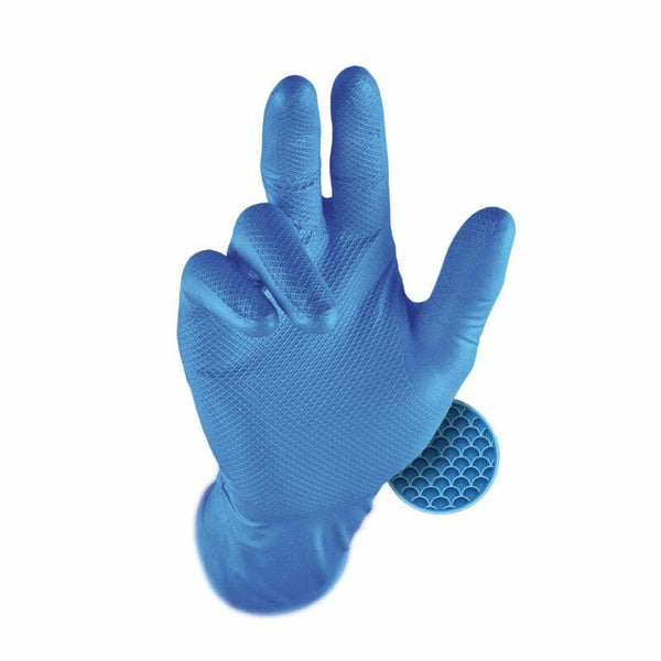 Guanti monouso Grippaz 306DB-L 30 cm TG. L blu - box 50 pezzi
