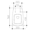 Ideal Standard 21 Vaso a terra filo parete con sedile soft