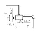 Ideal Standard GLANCE Miscelatore monocomando vasca-doccia esterno, senza doccetta