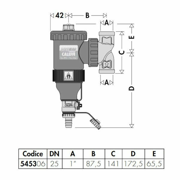Caleffi 5453 DIRTMAG defangatore con magnete 1"