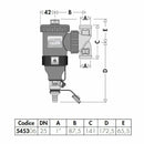 Caleffi 5453 DIRTMAG defangatore con magnete 1"