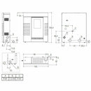 Piazzetta P939 stufa a pellet slim 10,5 kW