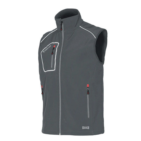 ISSALINE Snappy Softshell gilet grigio