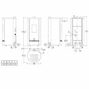 Piazzetta P220 T Frontal Glass TOP stufa a pellet 8,5 kW scarico superiore