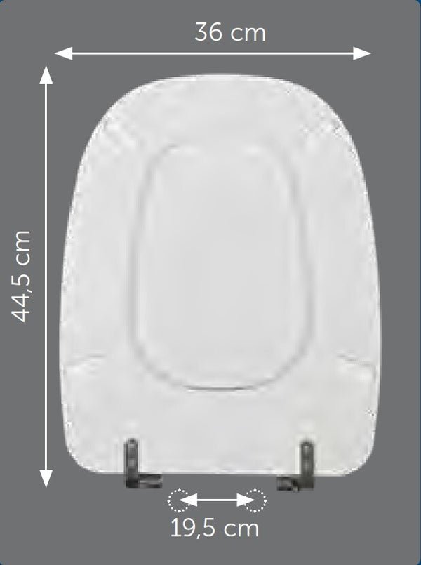 Sedile compatibile Pozzi Ginori Square bianco