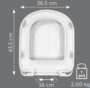 Sedile universale in termoindurente TD50 con cerniere inox Polisedil