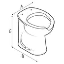 Vaso sanitario con apertura frontale Ponte Giulio 140 B40CBO14
