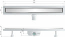 OMP Deflow canalina per doccia a pavimento 700 mm x DN50