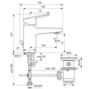 Miscelatore lavabo Ceraplan BD214AA Ideal Standard