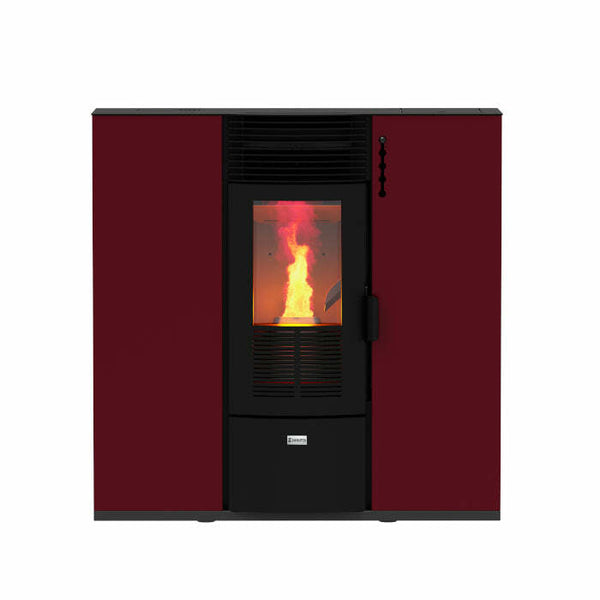 Zanutta TERRA 10C stufa a pellet 9,72 kW - bordeaux
