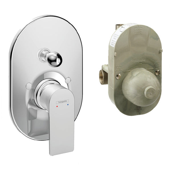 Miscelatore vasca ad incasso Rebris E 72458000 Hansgrohe con deviatore e corpo incasso