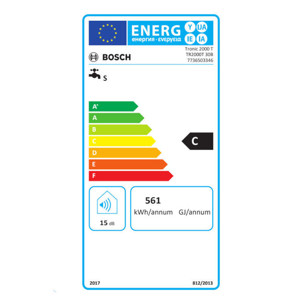 Bosch Junkers Tronic 2000T scaldabagno elettrico 30 litri