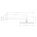 Soffione doccia Oki H70405G Bossini 20 cm con braccio 30 cm