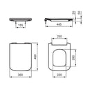 Sedile slim Blend Cube T521101 ORIGINALE Ideal Standard ammortizzato