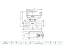 Valvola di zona TMO25-2MM SPST M1S Mut a 2 vie motorizzata con relè 1" MM