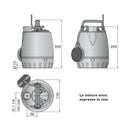 Calpeda GXRM 11 pompa sommergibile monogirante a rasamento con galleggiante 0,37 kW 72U70100000