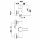 Paffoni RED miscelatore doccia esterno senza doccetta