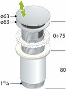 OMP Four season piletta clic-clac 90 x 63 mm