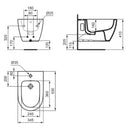 Ideal Standard i.life O bidet sospeso monoforo con troppopieno bianco lucido T568101
