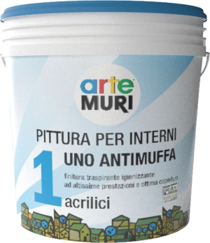 Grigolin Uno Antimuffa pittura igienizzante traspirante interni bianco 14 litri