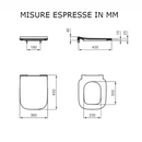 Sedile slim originale i.life B T500301 Ideal Standard soft close