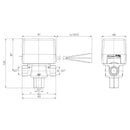Valvola di zona a 3 vie SF25-3-M1 Mut 1" con microinterruttore