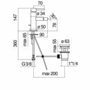 Nobili Acquerelli miscelatore bidet monocomando cromo
